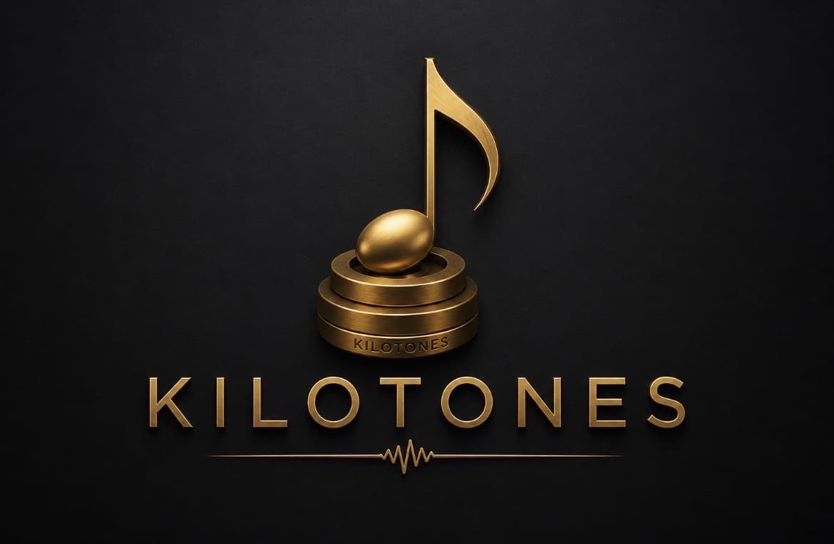 KiloTones gold musical-note logo